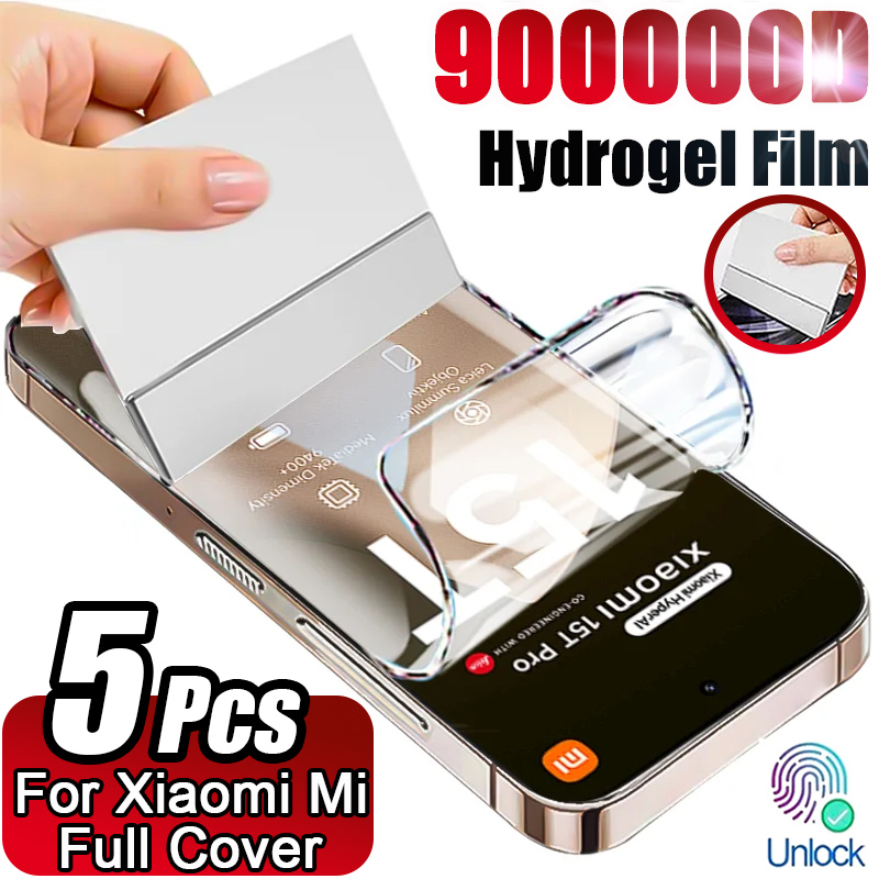 Hydrogel Screen Protector - 5Pcs HD Hydrogel Film For Xiaomi