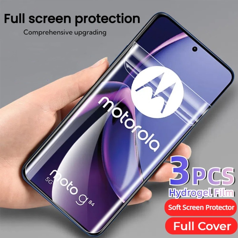 Hydrogel Screen Protector - 3Pcs Screen Protector for Motorola Edge