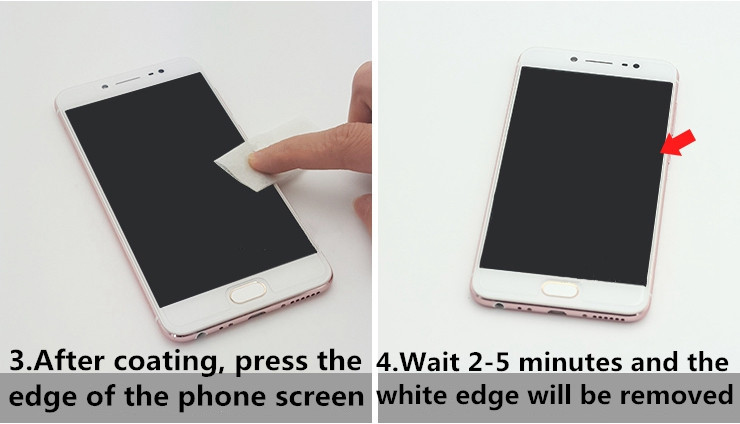 Tempered Glass White Edge Elim - Oleophobic Coating Spray recension och pris