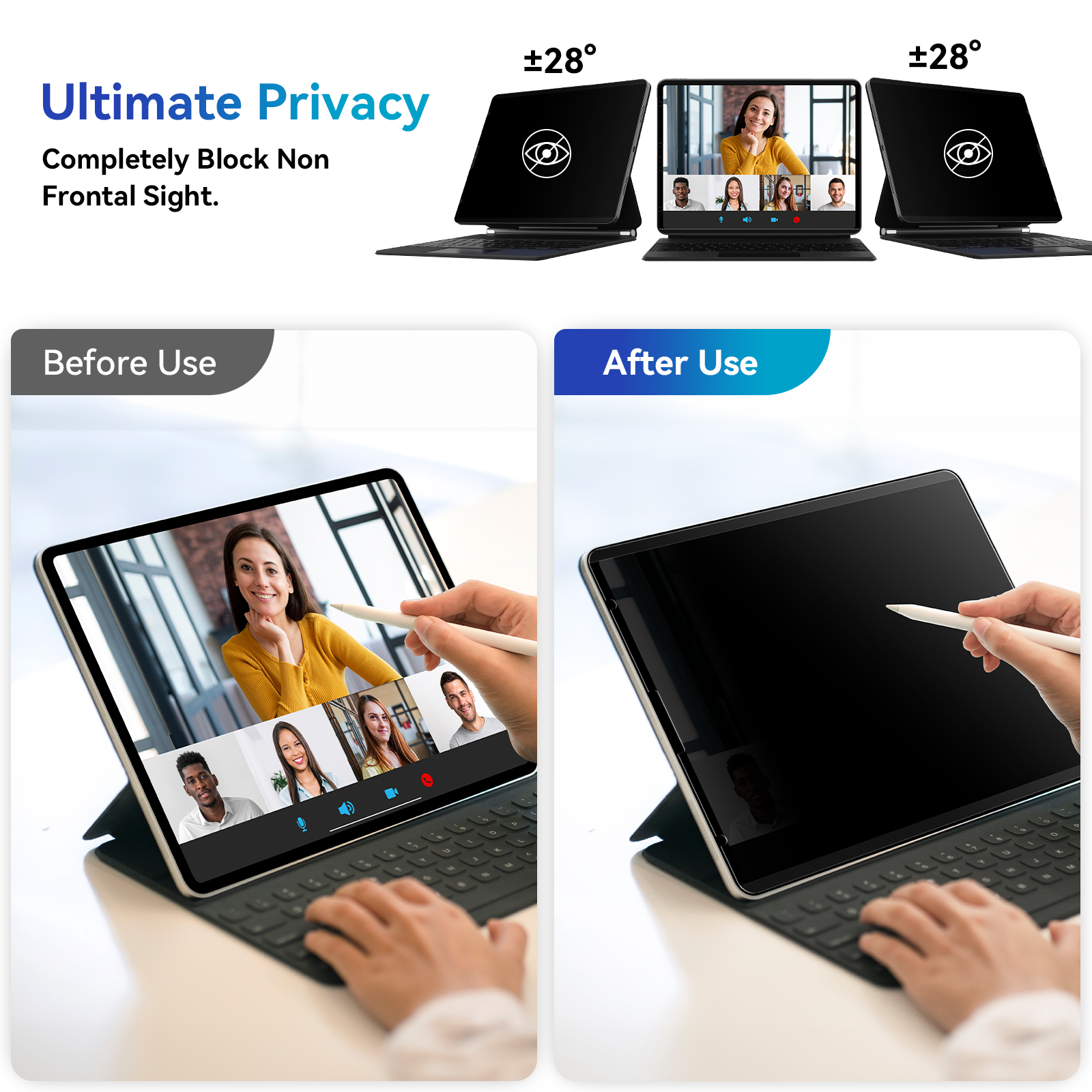 Protescreen 1PC Magnetic Priva - Privacy Filter 2Pack recension och pris