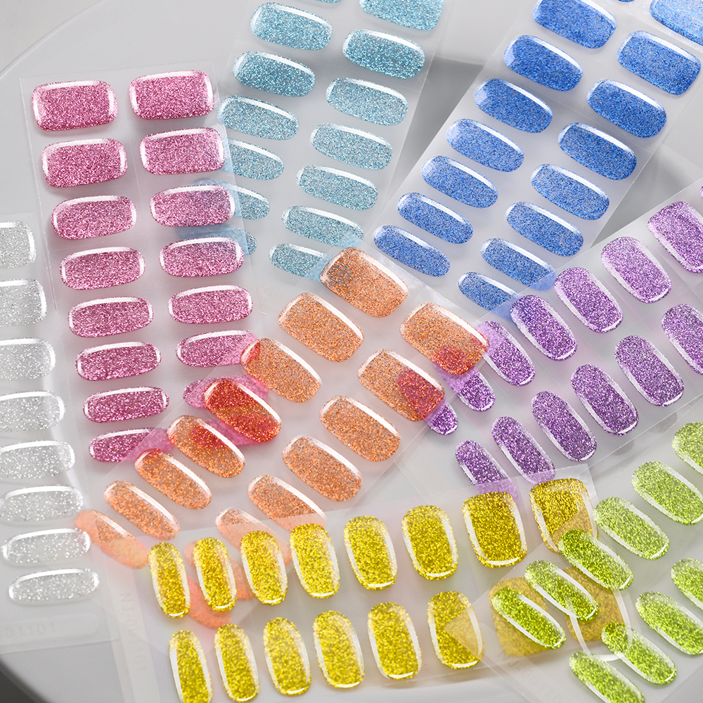 16Tips Colorful Glitter Semi C - Full Cover Adhesive recension och pris