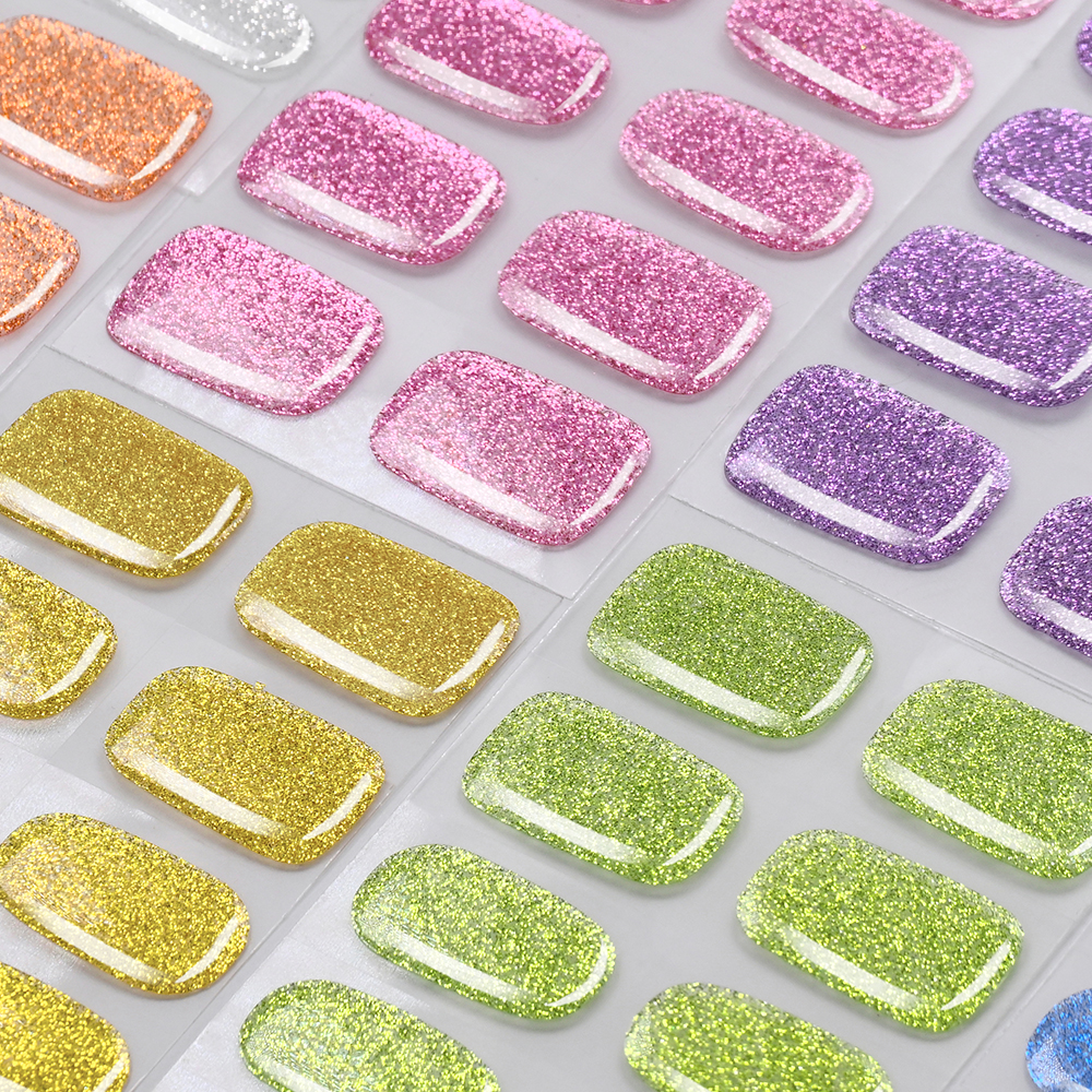 16Tips Colorful Glitter Semi C - Full Cover Adhesive recension och pris