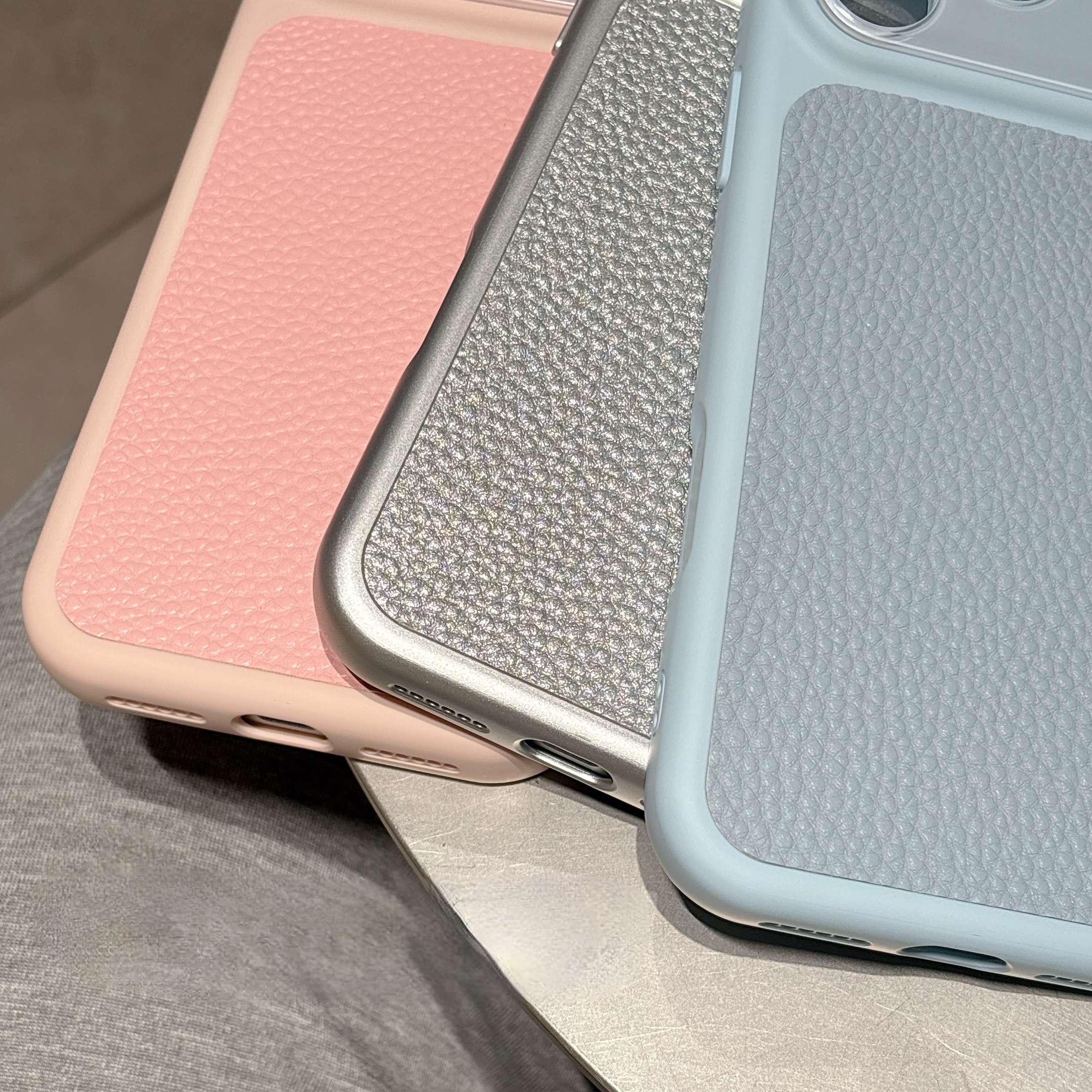 Luxury Lychee Grain Leather Te - Camera Lens Protector recension och pris