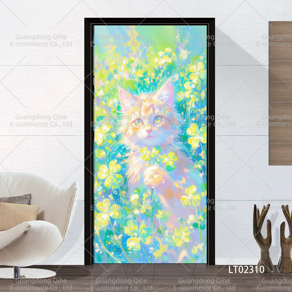 Tulip Cat Cherry Blossom Scene - Full Cover Adhesive recension och pris