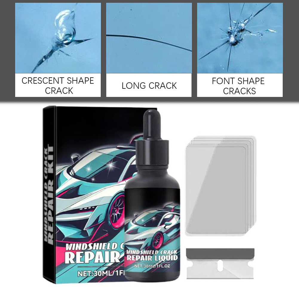 Cracked Glass Scratch Repair K - Liquid Uv Glue Kit recension och pris