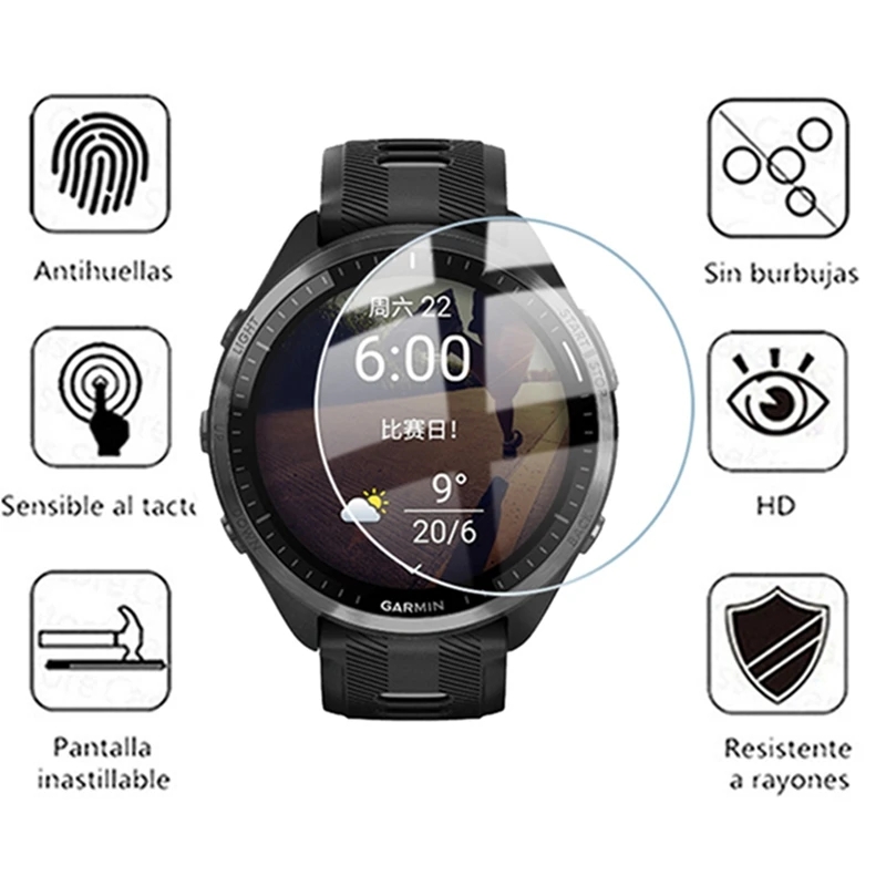 Tempered Glass For Garmin Fore - Tempered Glass Screen 9H recension och pris