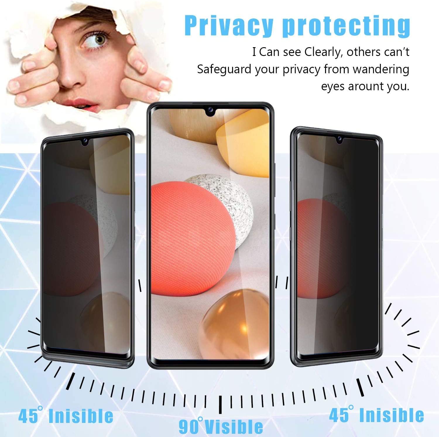 [2 Pack]Galaxy A15 5G Privacy  - Privacy Filter 2Pack recension och pris