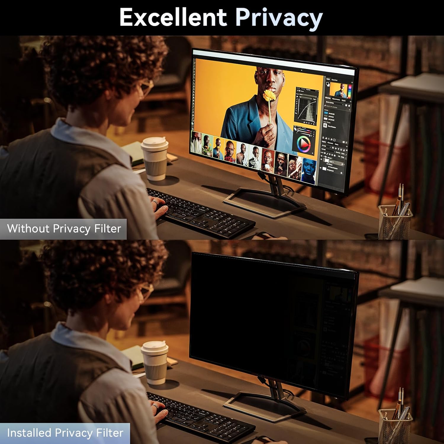 [2 Pack]32 Inch Computer Priva - Privacy Filter 2Pack recension och pris