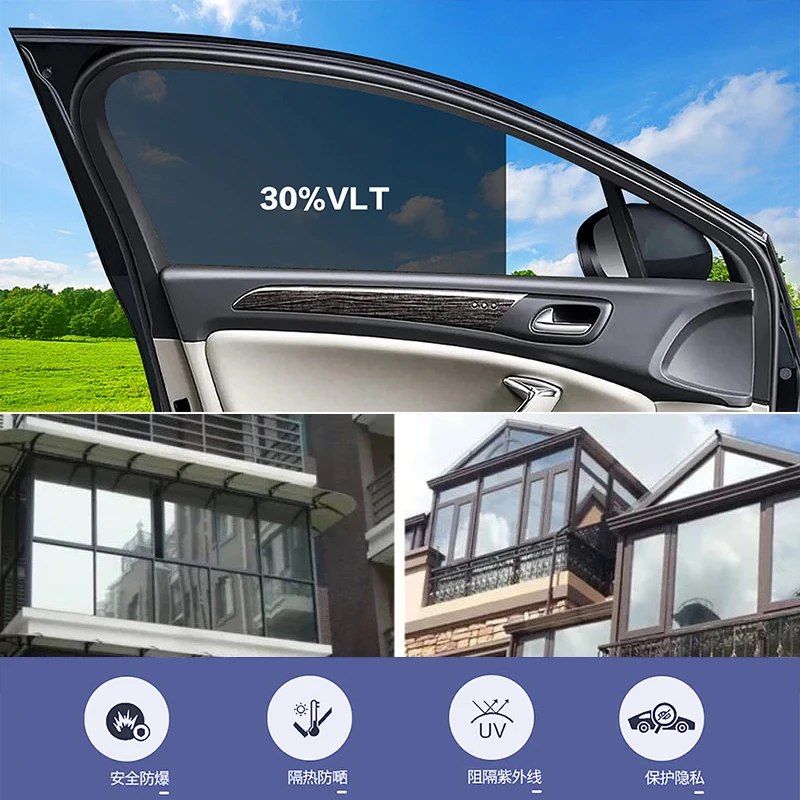 50cmx3m Car Window Privacy Tin - Glass Protector Auto recension och pris
