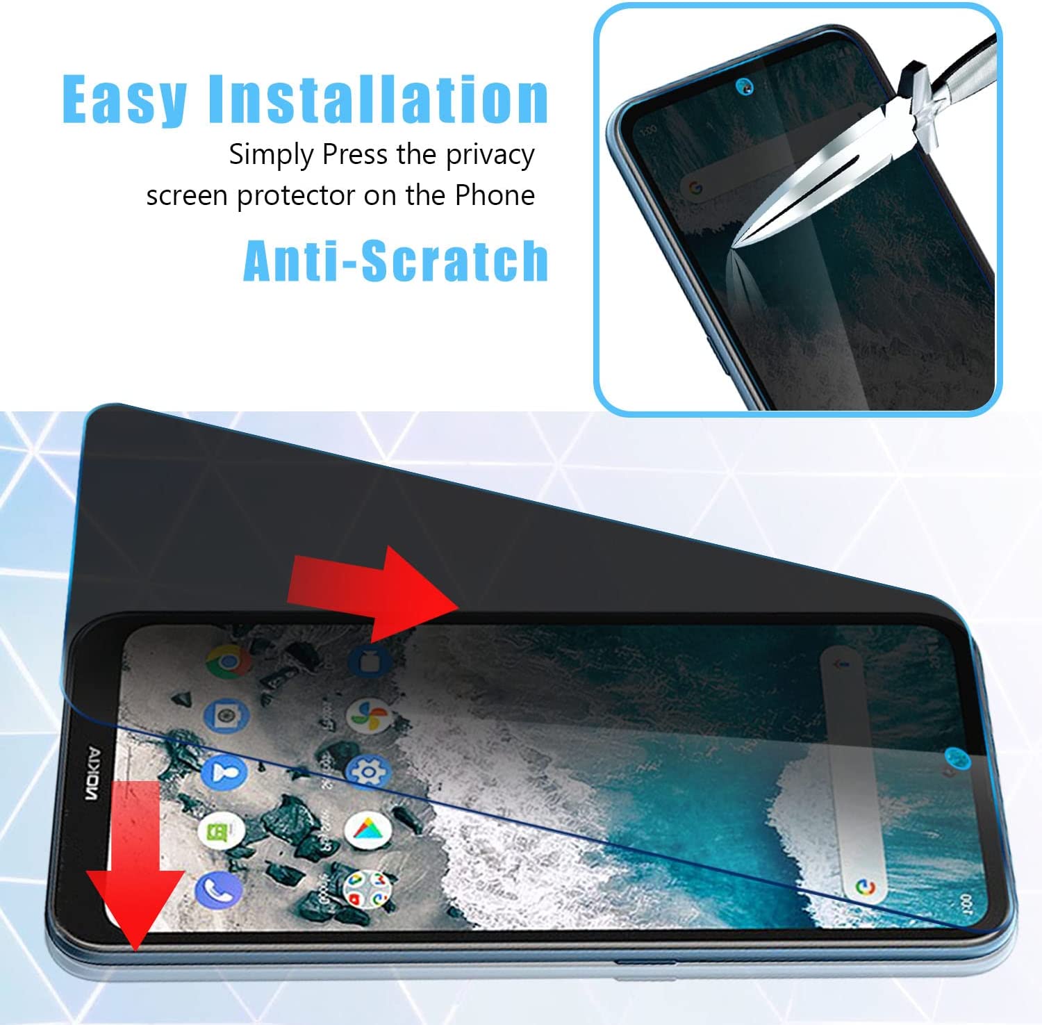 2 PACK Privacy Filter Tempered - Privacy Filter 2Pack recension och pris