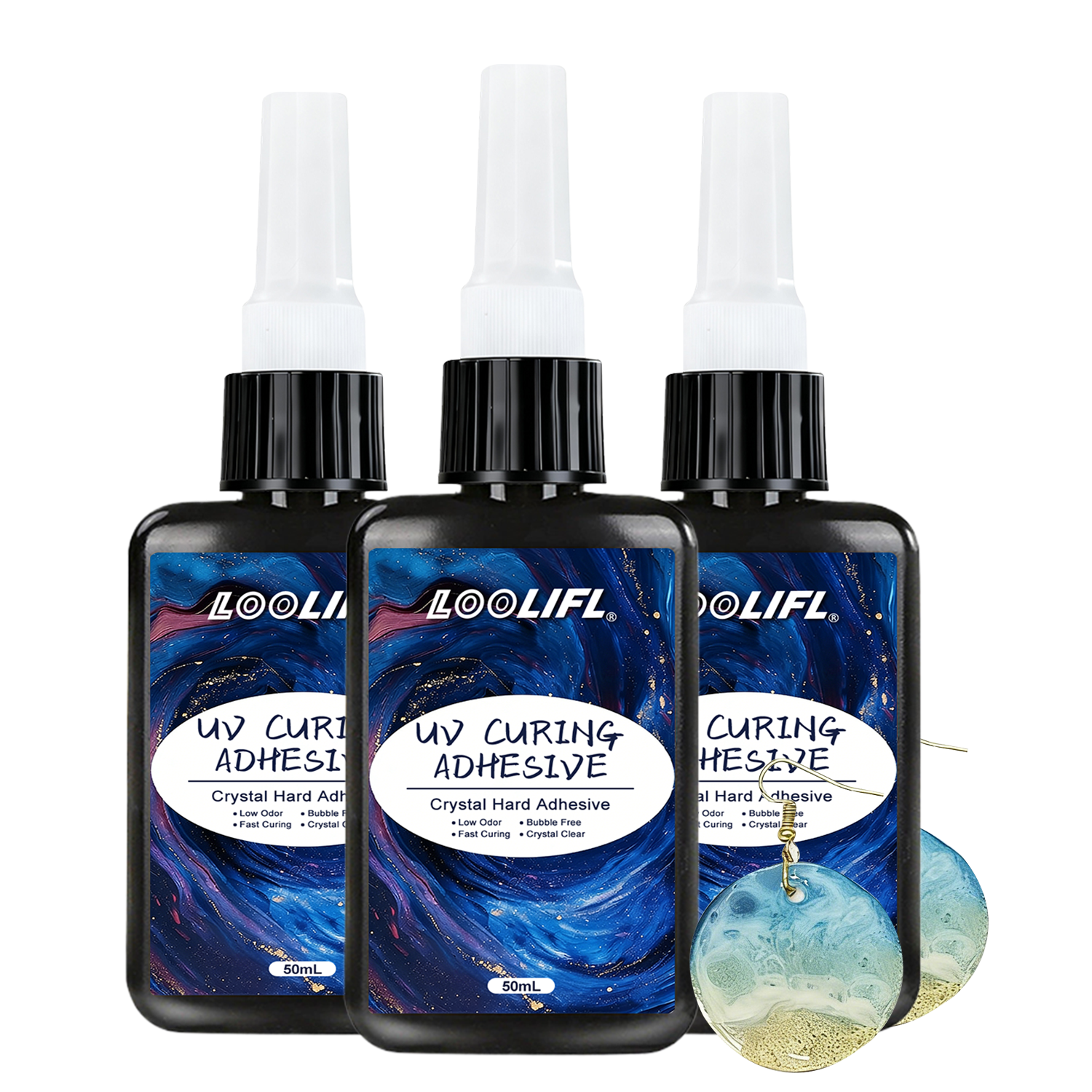 LOOLIFL 50ML UV Resin Kit with - Liquid Uv Glue Kit recension och pris