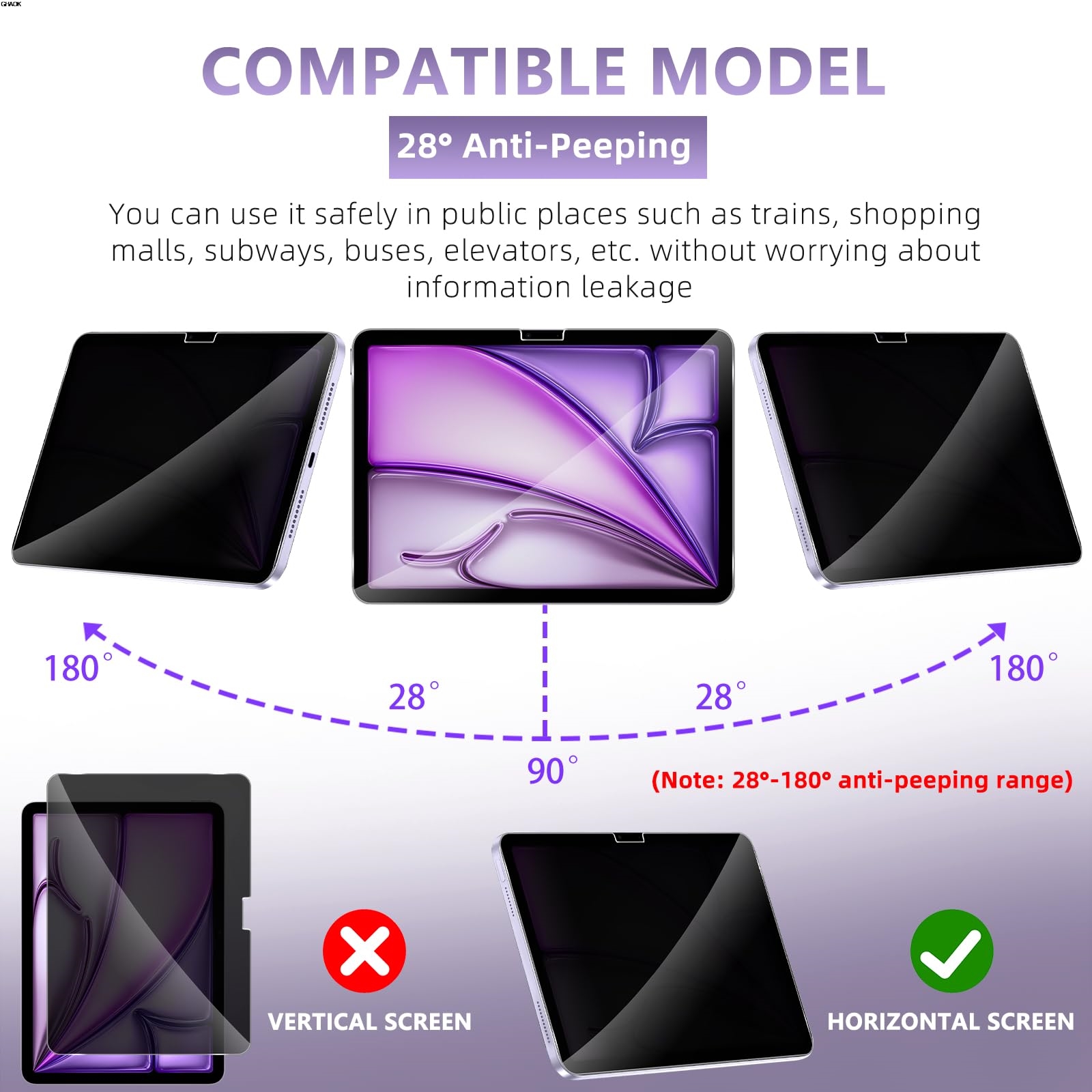 2 Way Privacy Anti-Spy Screen  - Matte Anti Glare Screen recension och pris