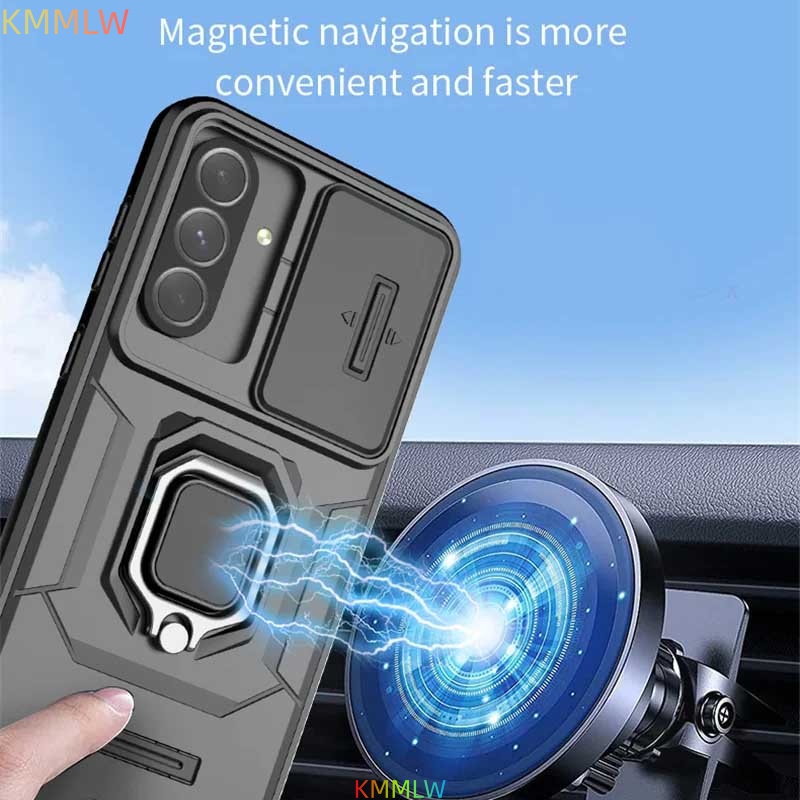 Shockproof Magnetic Ring Holde - Camera Lens Protector recension och pris