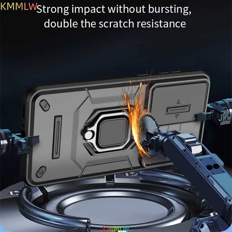 Shockproof Magnetic Ring Holde - Camera Lens Protector recension och pris