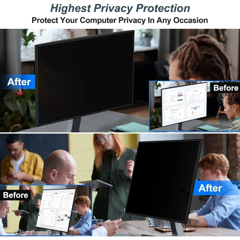 24inch Computer Privacy Screen - Privacy Filter 2Pack recension och pris