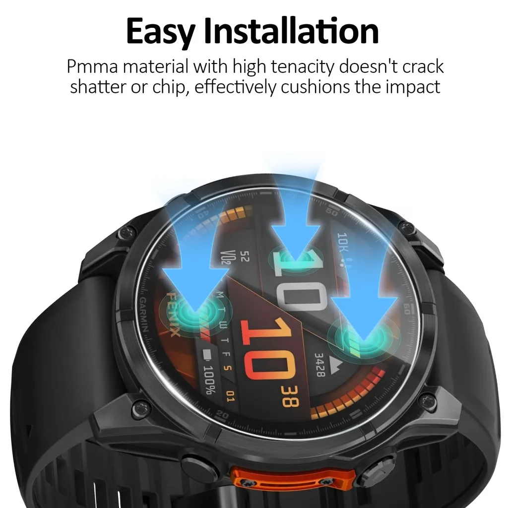 Garmin Fenix 8 Series Screen P - Tempered Glass Screen 9H recension och pris
