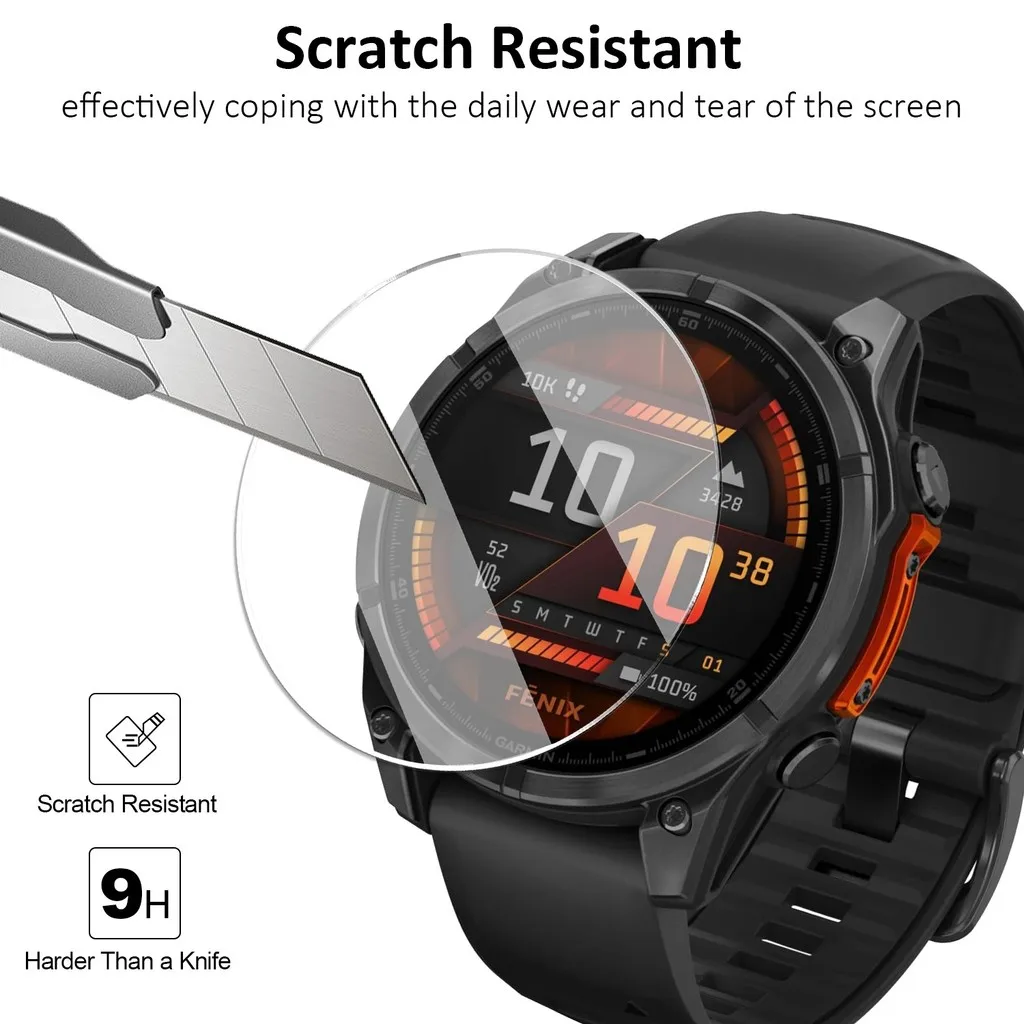 Garmin Fenix 8 Series Screen P - Tempered Glass Screen 9H recension och pris