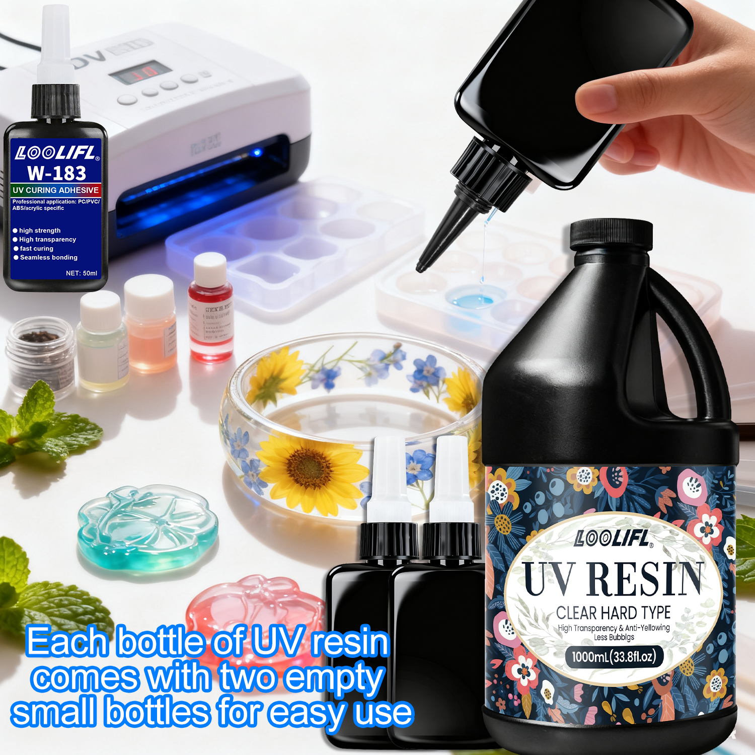 Hot Sell UV Hard Resin Adhesiv - Liquid Uv Glue Kit recension och pris