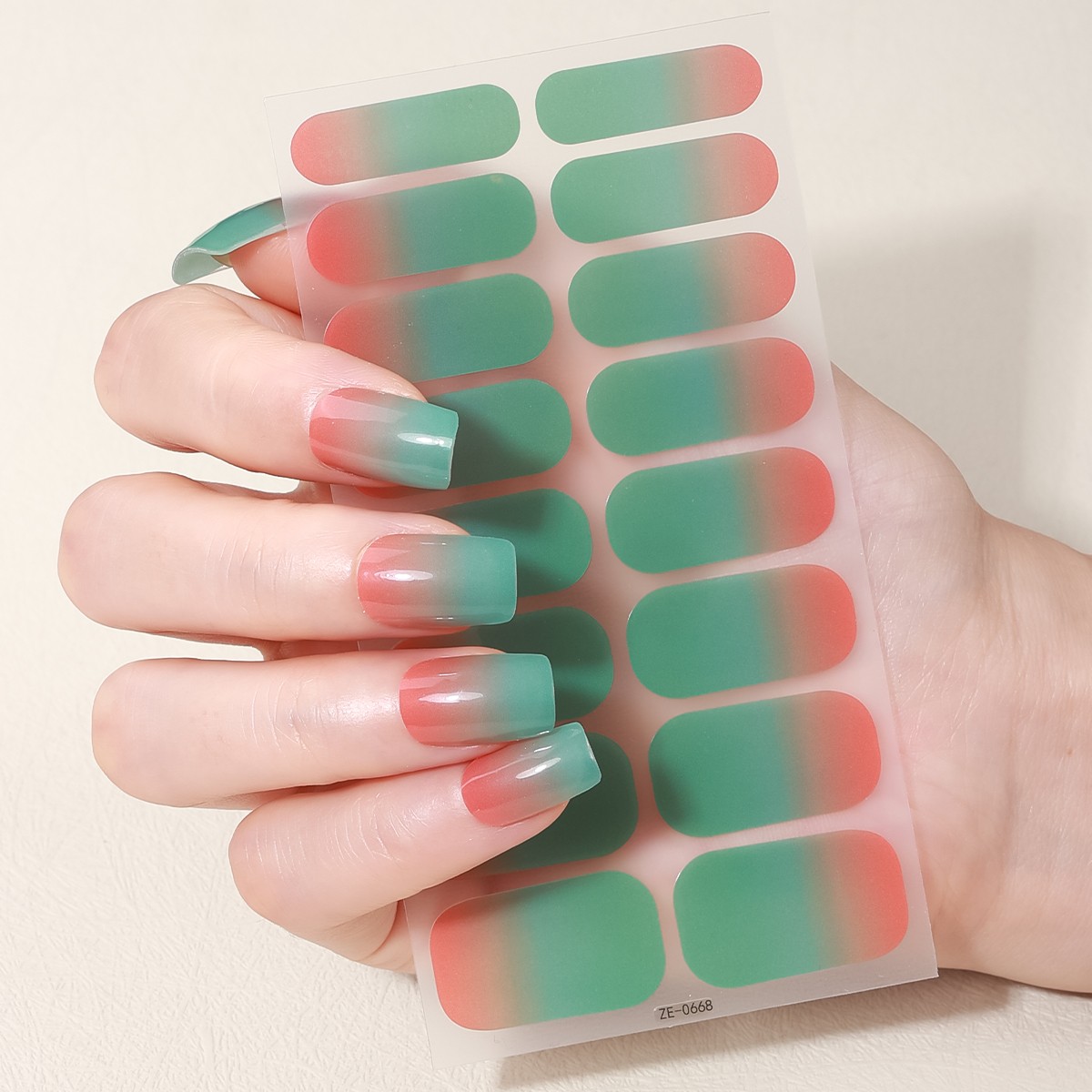 16Tips Full Cover Gradient Nai - Full Cover Adhesive recension och pris