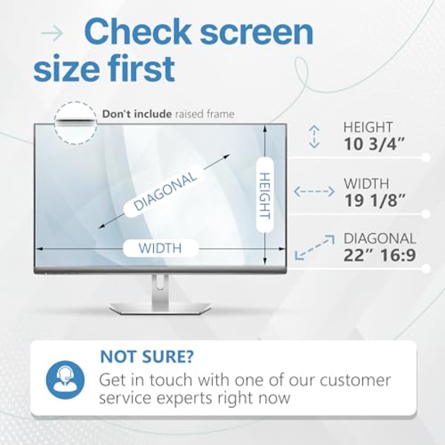 2 Pack 22 Inch 16:9 Privacy Sc - Privacy Filter 2Pack recension och pris
