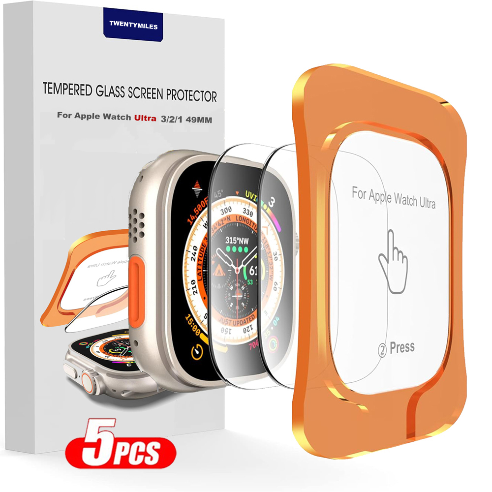 Tempered Glass For Apple Watch - Screen Alignment Tool recension och pris