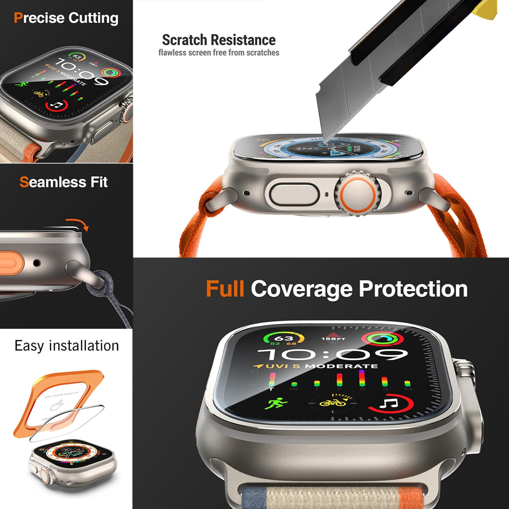 Tempered Glass For Apple Watch - Screen Alignment Tool recension och pris