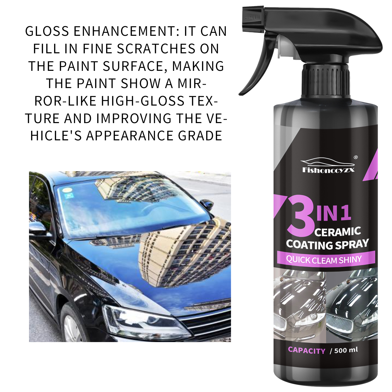 3 in 1 Car Ceramic Liquid Coat - Nano Liquid Coating recension och pris
