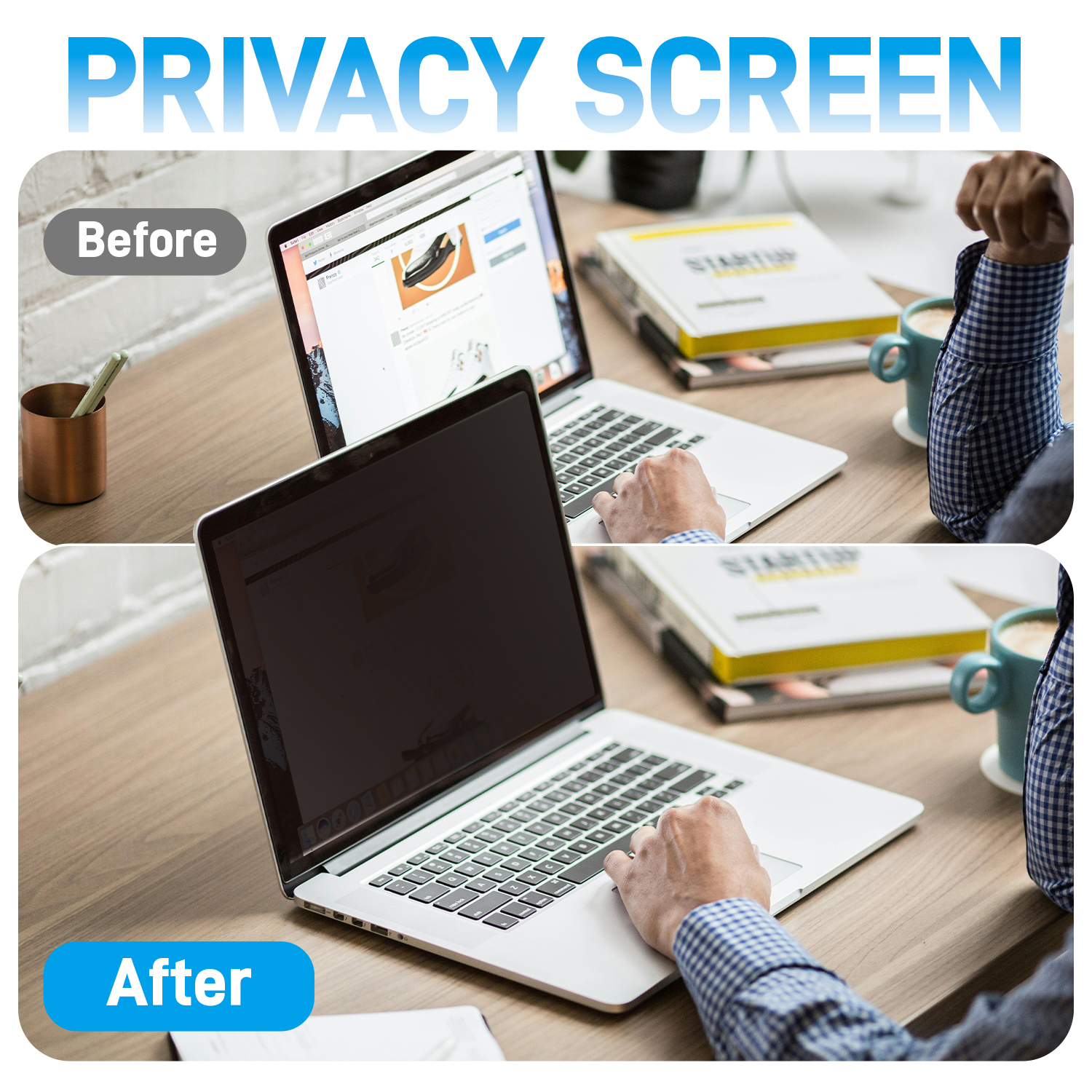 For Laptop 14 inch Privacy Ant - Anti Blue Light Film recension och pris