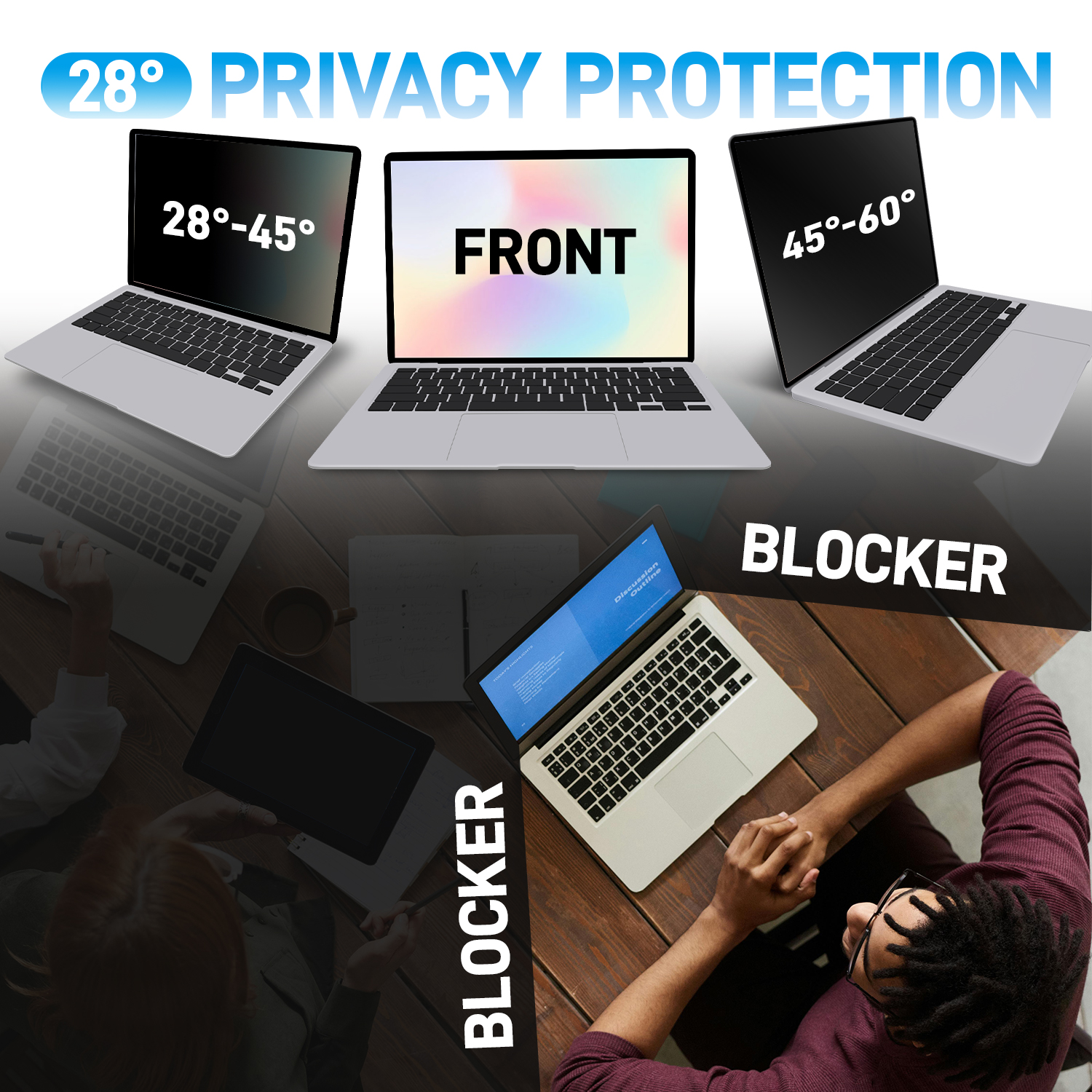 For Laptop 14 inch Privacy Ant - Anti Blue Light Film recension och pris