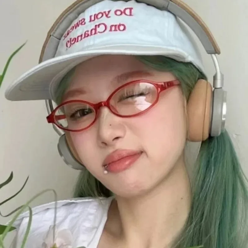 Retro Oval Glasses Women Girls - Anti Blue Light Film recension och pris