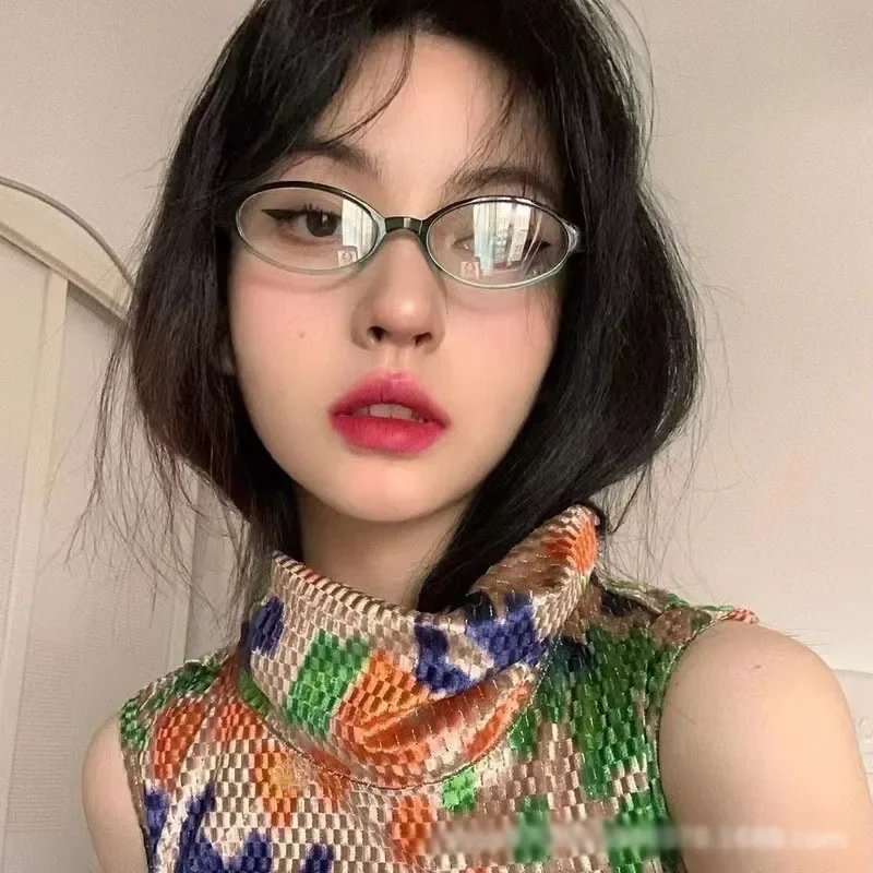 Retro Oval Glasses Women Girls - Anti Blue Light Film recension och pris