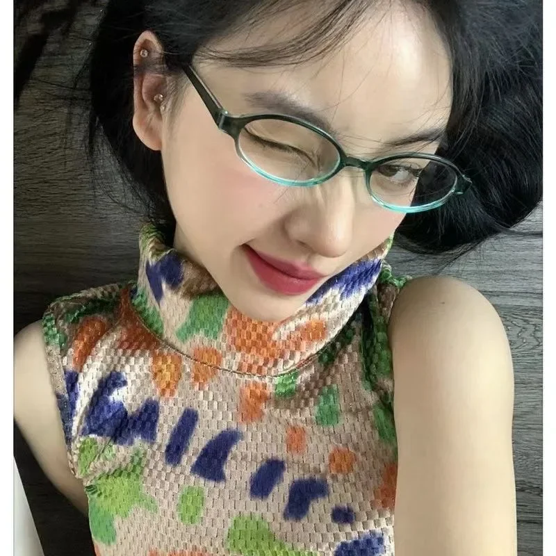 Retro Oval Glasses Women Girls - Anti Blue Light Film recension och pris