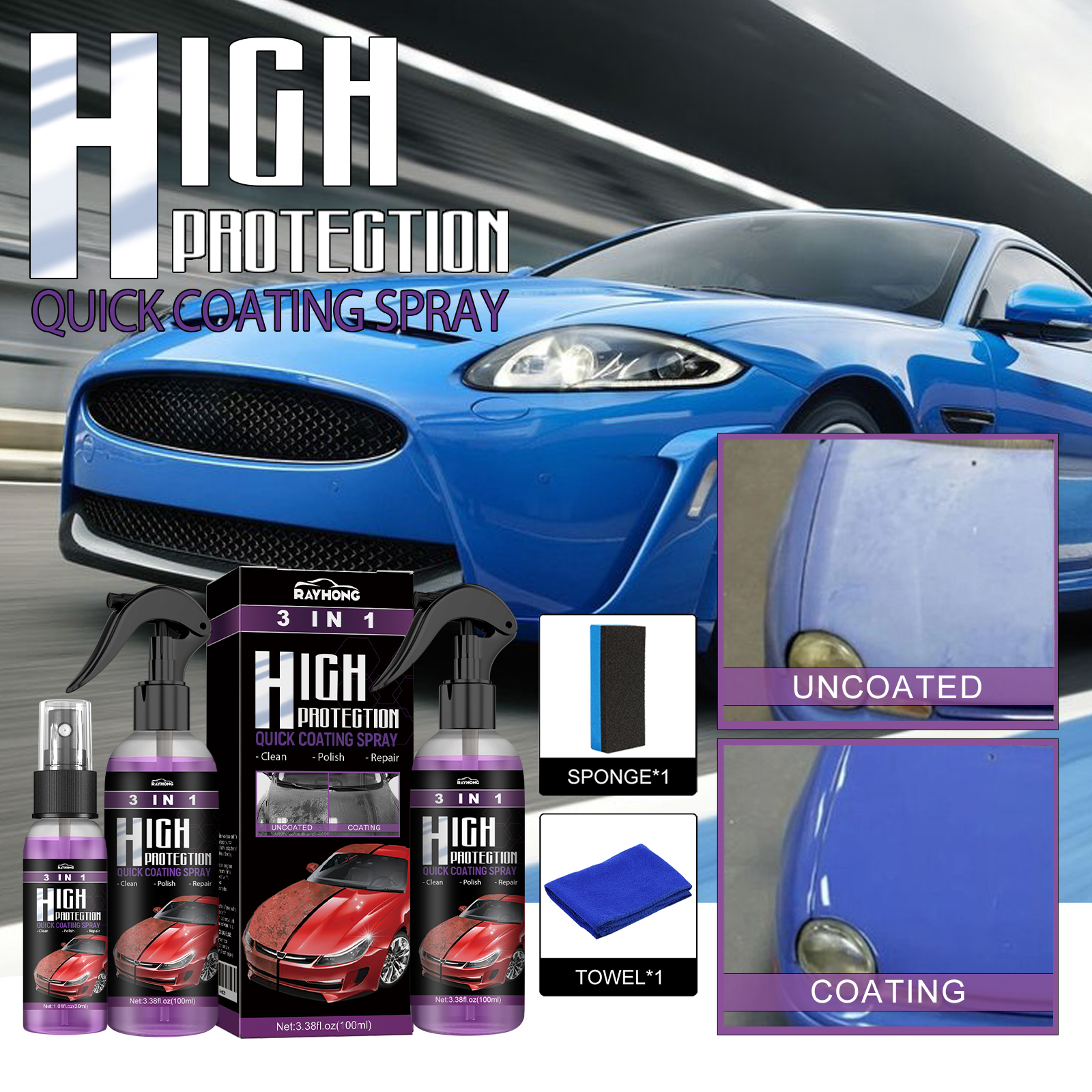 Car Ceramic Nano Coating Liqui - Nano Liquid Coating recension och pris