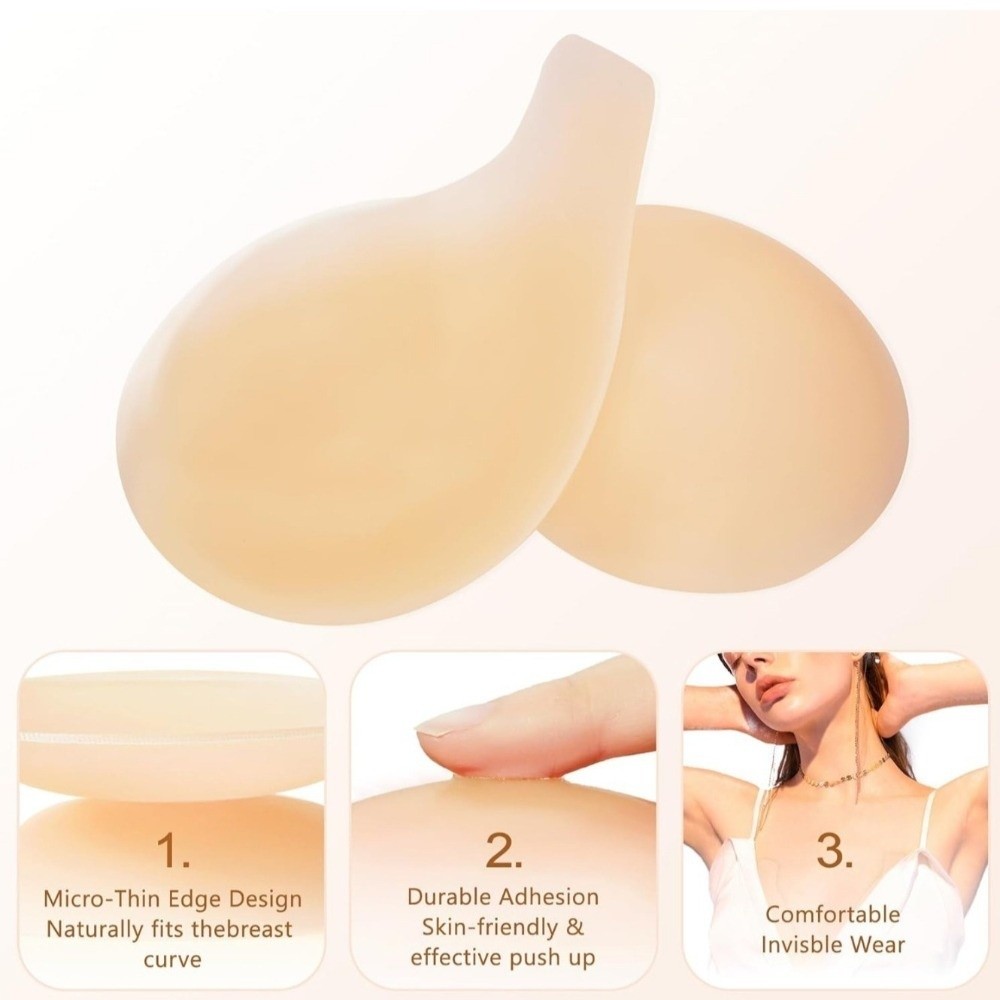 Seamless Silicone Nipple Cover - Full Cover Adhesive recension och pris